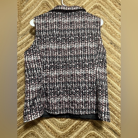 Christoper & Banks Quilted Full Zip Lightweight Puffer Vest,Multicolor,Size M - Picture 3 of 8